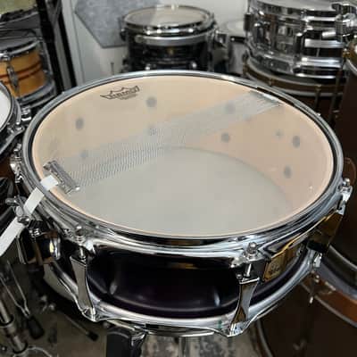 Pork Pie 5x13 Inch Maple Snare in Purple Satin (2001) image 12