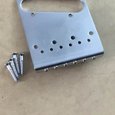 Lefty Modern FENDER Gotoh MIJ 6 Saddle Guitar Bridge Genuine Tele NOS Relic Left image 9