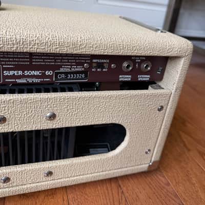 Fender Super-Sonic 60 Guitar Amp Head - Blonde image 12