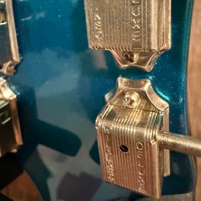 Rivolta Guitars Combinata VII with Rosewood Fretboard 2010s - Adriatic Blue Metallic image 8