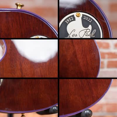 Gibson Custom Shop Les Paul Custom 70th Anniversary Flame Maple Top Purple Widow Burst 2022 w/OHSC image 14