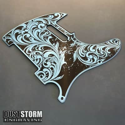 Telecaster 8 Hole Pickguard Acrylic Blue Mirror Guitar Scratch Plate for Fender American/Mexican Standard Tele Cut for Modern Style Parts image 7