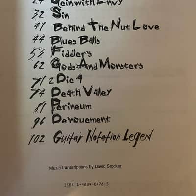 John 5 - Songs For Sanity - Guitar tab / tablature Book Motley Crue image 3