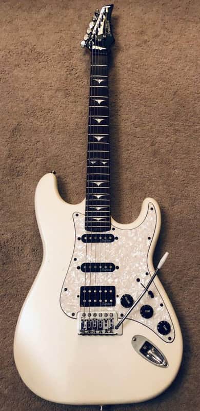 Tradition G12 Deluxe Strat Style Electric Guitar White image 1