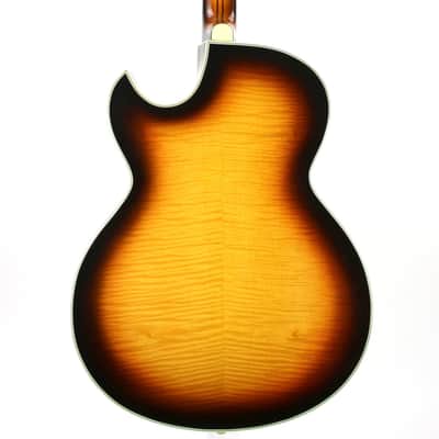 1967 Hofner President Florentine Model 66 Acoustic Archtop 5115-05 Brunette Sunburst image 9
