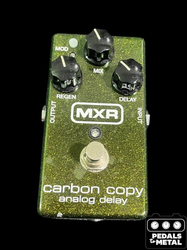 MXR M169 Carbon Copy Analog Delay 2008 - Present - Green Sparkle - X19945 image 1