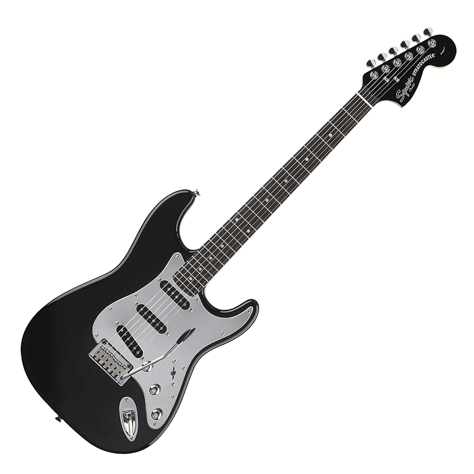 Squier Standard Stratocaster Black and Chrome | Reverb Canada