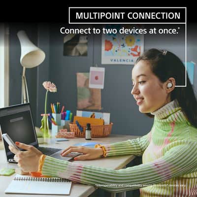 Sony WF-C510 Truly Wireless Earbuds with 22-Hour Battery, IPX4, Multipoint, White image 8
