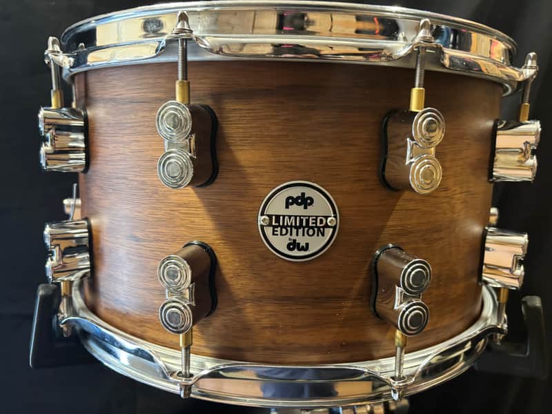 PDP by DW - 8x14" Limited Edition, 20-Ply Maple/Walnut Shell Snare Drum, Natural Satin image 1