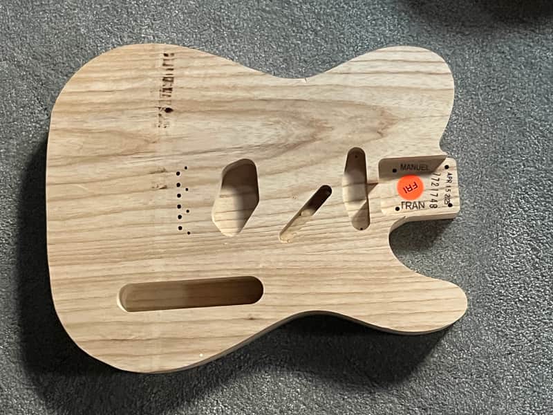 Fender Unfinished Ash '51 Vintage Style Telecaster Body 5 lb 11 oz image 1