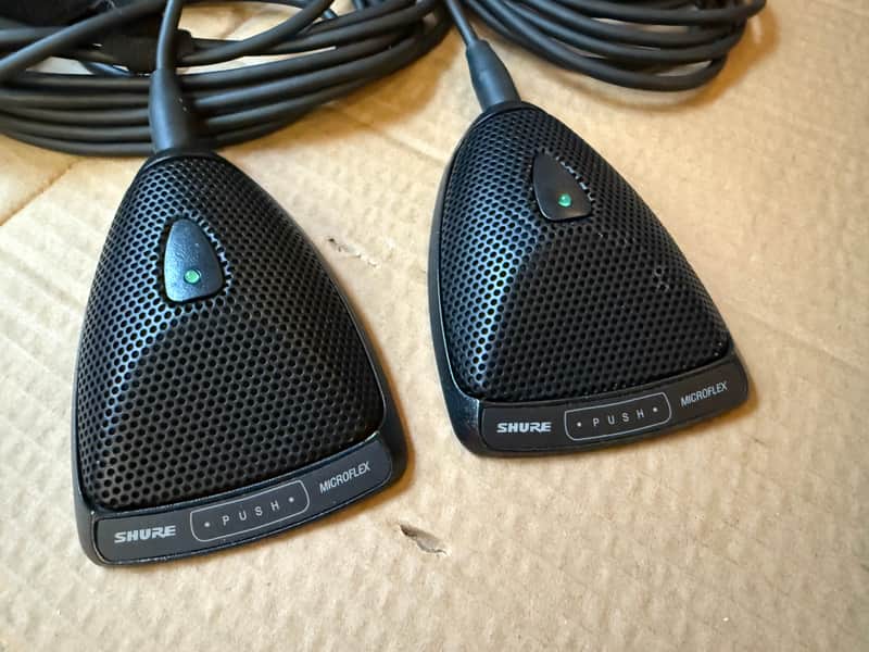2 x Shure MX392 Microflex MX 392 Boundary microphone / perfect for stereo image 1