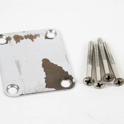 1954 Vintage Fender Telecaster 4-Bolt NECKPLATE USA Tele 1950s image 1