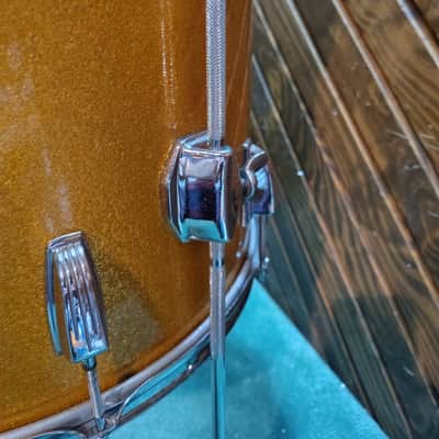 Ludwig No. 950 Classic 16x16" Floor Tom with Keystone Badge 1960 - 1968 - Gold Sparkle image 3
