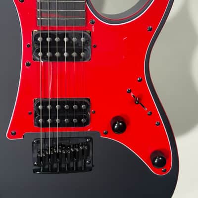 Ibanez GRG131DX-BKF Electric Guitar | Black Flat Red Accents | In-House Adjusted image 5