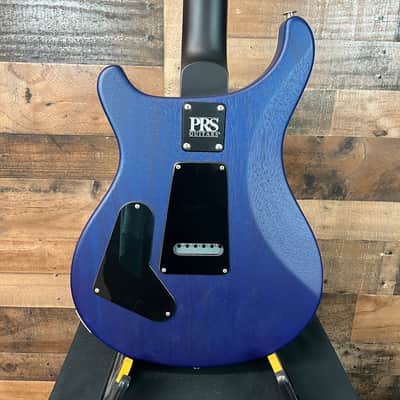 PRS CE 24 Semi-Hollow, Satin Faded Grey Black Blue Burst, Ebony, 372 image 13