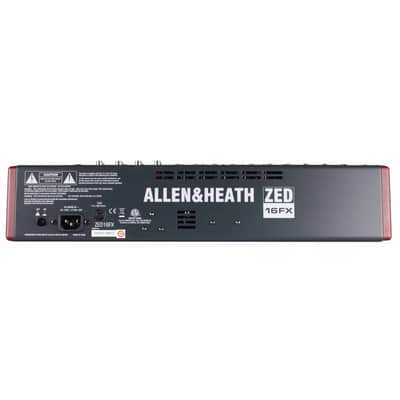Allen & Heath ZED-16FX Multipurpose USB FX PA Live Mixer w Built In Effects, Cables image 6