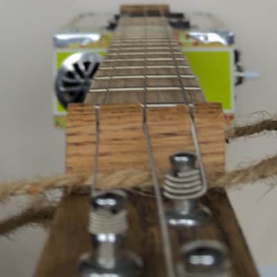 Handmade Cigar Box Guitar 3-String Electric "Swamp Thing" Awesome image 10