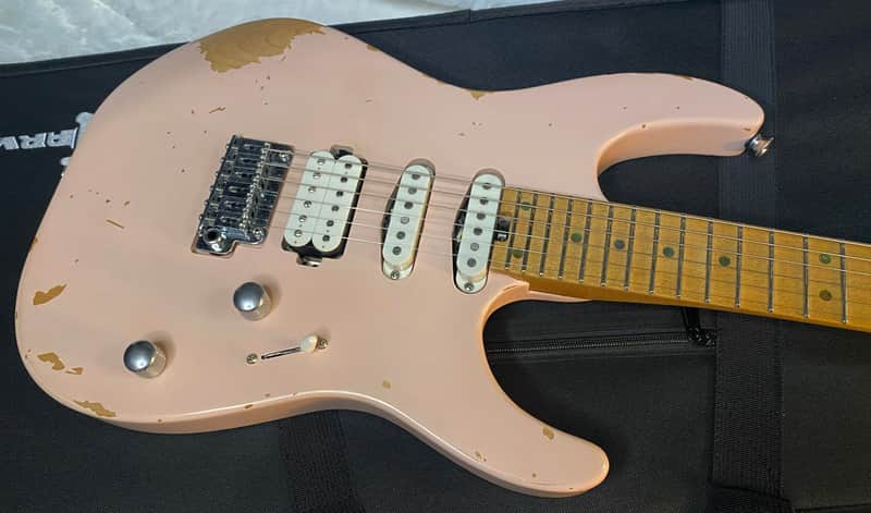 NEW! Charvel Pro-Mod Signature Rick Graham DK24 2PT CM Worn Shell Pink - Foam Core Case - 7.1lbs - Authorized Dealer - G06533 image 1