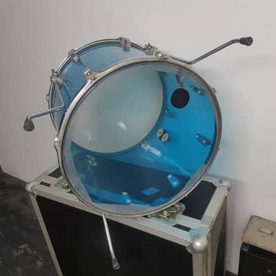 70's LUDWIG BLUE VISTALITE 18 " TOM - made in USA image 2