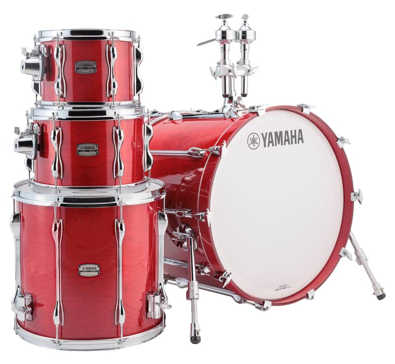 Yamaha New Recording Custom 4pc w/ 22x16 Bass Drum Shell Set - Red Autumn - IN STOCK! image 1