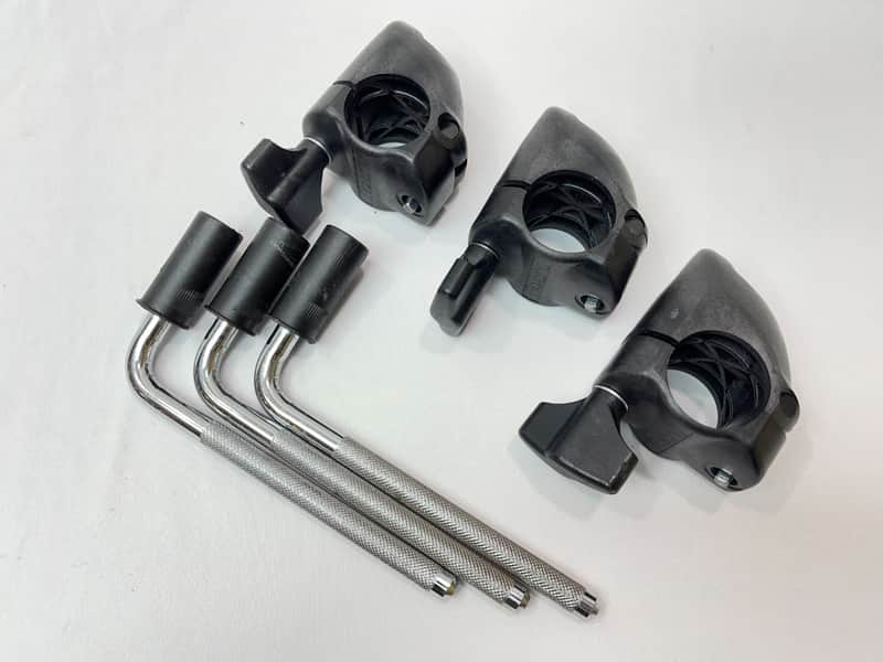 THREE Roland MDH-10U V-Drum Cymbal Rack Clamp MDH10U Mount L-Rod for MDC10U image 1