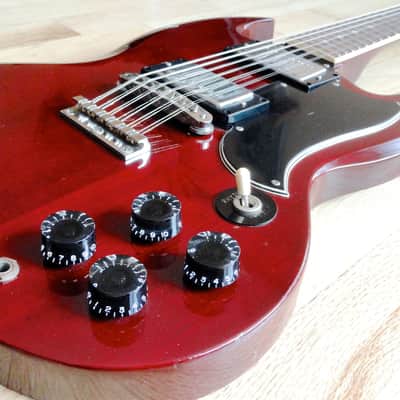 1970s Fernandes SG Lawsuit 12 String Vintage Electric Guitar Cherry Japan Burny image 7