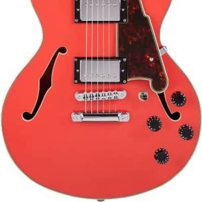 Mint D'Angelico PREMIER MINI DC DAPMINIDCFRCSCB Mini Double Cutaway w/ stop-bar tailpiece, Fiesta Red image 13