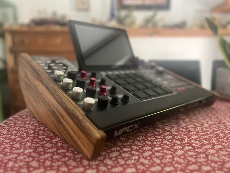 Akai MPC X / MPC X SE wood stand (100% walnut) image 1