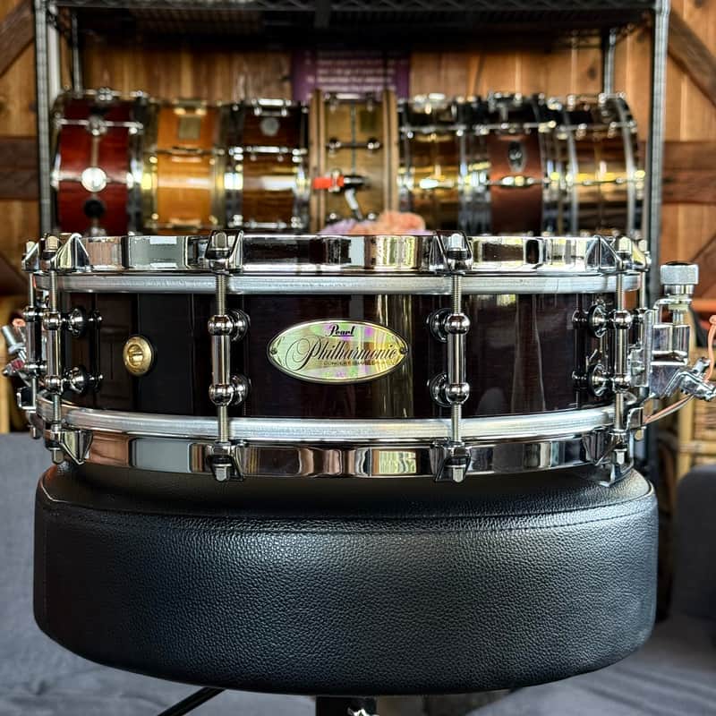 Pearl PHP-1440/101 8-Ply Maple 4x14" Philharmonic Concert Snare Drum 2018 - 2019 - Gloss Walnut image 1