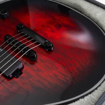 ESP E-II Eclipse Electric Guitar, Ebony Fingerboard, See Thru Black Cherry Sunburst image 14