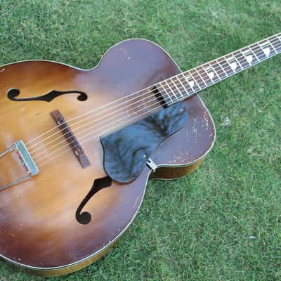 Vintage 40s Kay K-46 Artist 17" Master Size Jumbo Acoustic Archtop Guitar Restored Honest Relic image 4