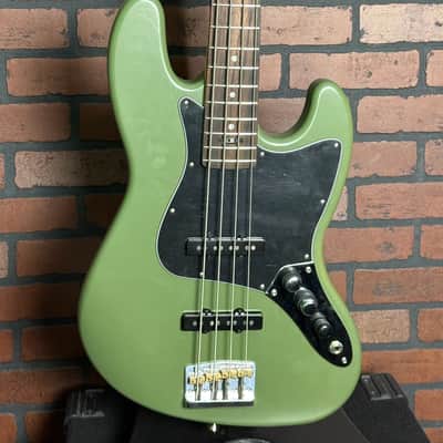 Woodcraft Electric Guitars WoodShed Signature Series Jazz Bass 4 21 frets Olive Green image 2