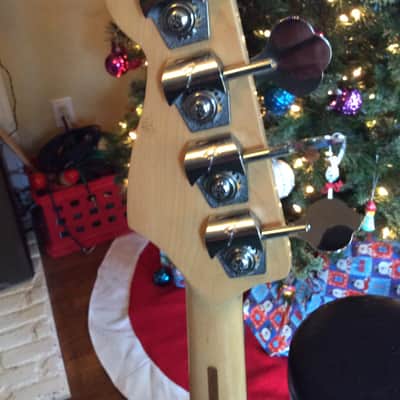 1993 Fender American Standard Longhorn Jazz Bass Metallic Caribbean Mist  With AVRI Hard Case! RARE image 14
