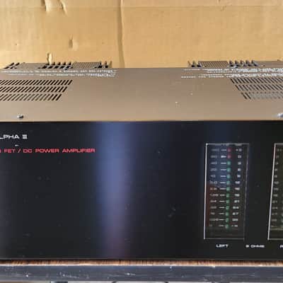 Nikko Alpha III Power Amplifier Vintage 1981 Black image 2