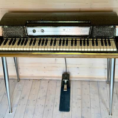 Wurlitzer 200A Electric piano,  rerfurbised in custom black and gold sparkle image 2