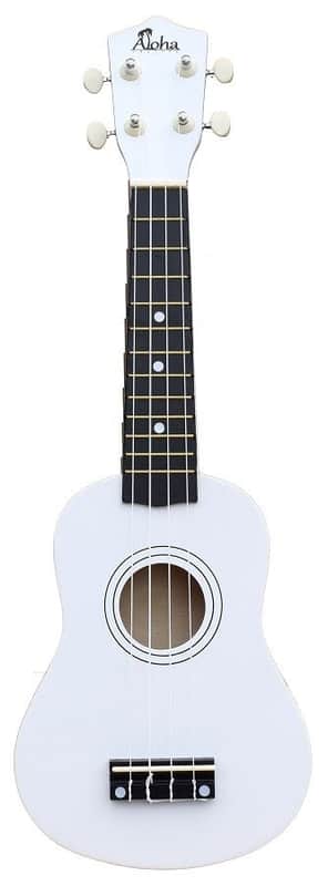 Aloha UK402 Soprano Ukelele - White image 1