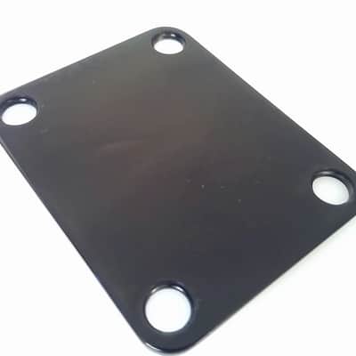 True Custom Shop® Black GOTOH Neck Plate for Fender Strat & Telecaster Guitars image 1