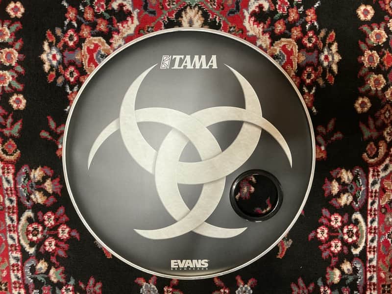 EVANS Anika Nilles / RUSH "Triskelion" 22" Bass Drum Head /w Holz 4” Mic Port  2026 image 1