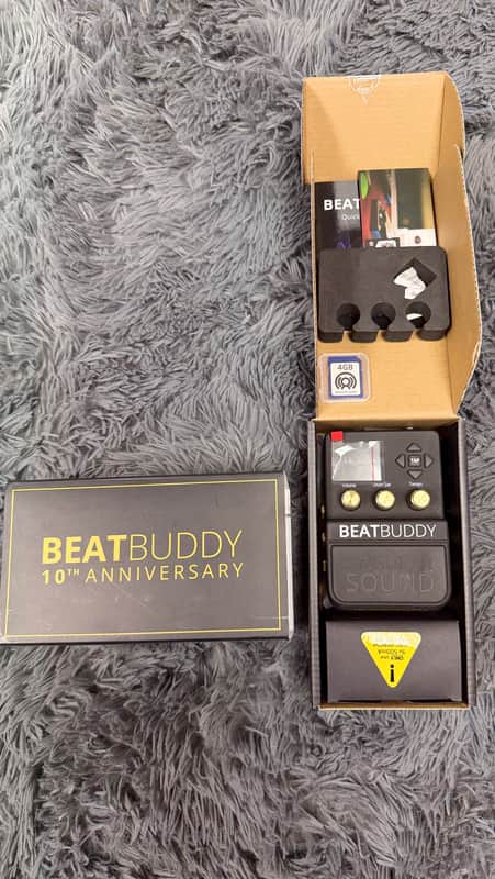 Singular Sound BeatBuddy Machine Pedal 10th Anniversary Edition 2025 - Black image 1