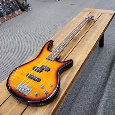 Ibanez Gio GSR200FM 4-String Bass Three Tone Sunburst image 2