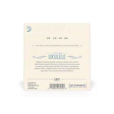 D'Addario Pro-Arte' Titanium Tenor Ukulele Strings - EJ87T image 4