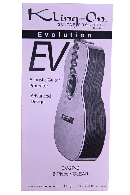 Kling-On Acoustic Guitar Protector Clear 2-Piece image 1