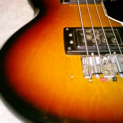 1970's Kay K-2B Bass Sunburst image 14