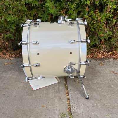 Yamaha 20x16 Absolute Hybrid Maple Bass Drum Polar White AHM image 5