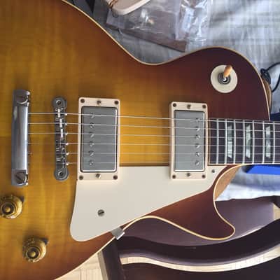Gibson Les Paul 59' Specs R8 Historic Makeovers Brazilian Rosewood 2014 "Pearly Gates" Burst image 13