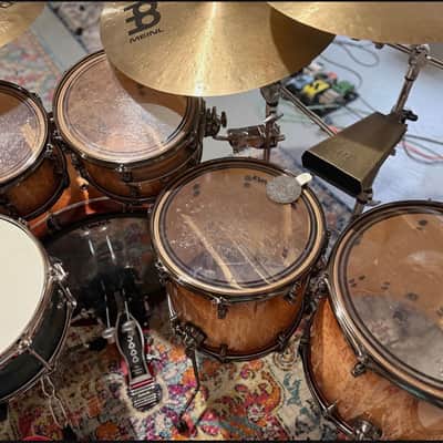 Mapex Black Panther  Design Lab Versatus Drum Kit Maple/Mahogany - Peach Burl Burst image 4