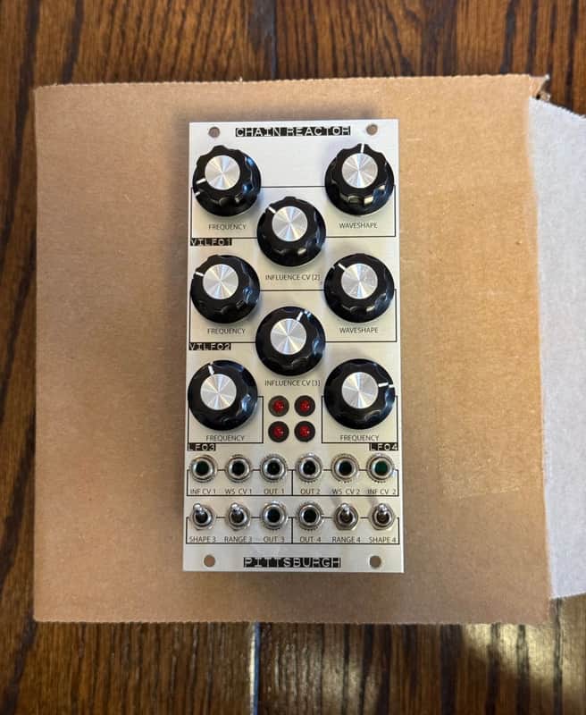 Pittsburgh Modular Chain Reactor Chaotic Waveform Generator Module 2010s - Silver image 1