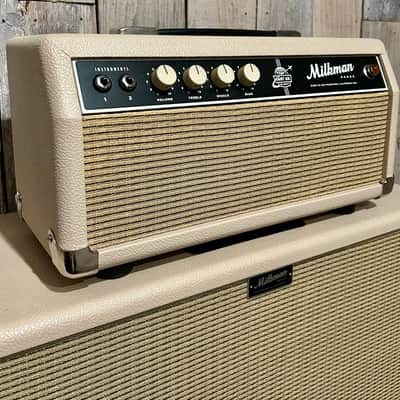 Milkman Dairy Air 30-Watt Guitar Amp Head, 6L6 Tubes, Vanilla With Matching Milk Man 2X12 Cabinet, Amazing Piggy Back Set ! image 3