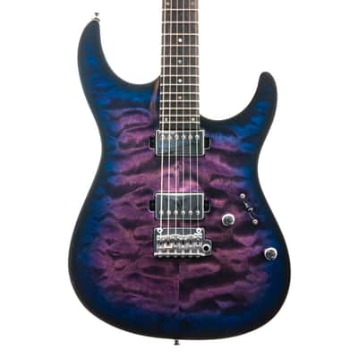 Mayones Aquila Elite S 6 Transparent Dirty Purple Blue Burst (483) image 1