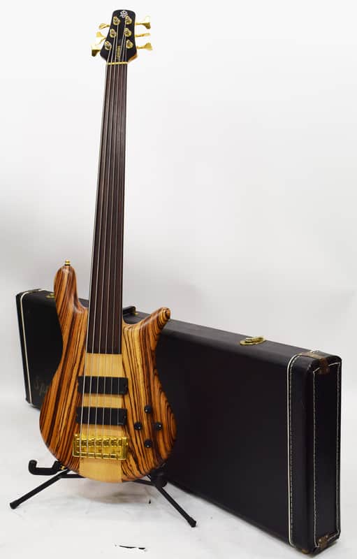 Spector Euro Series 6LX 6-String Fretless Bass Guitar with Zebrawood image 1